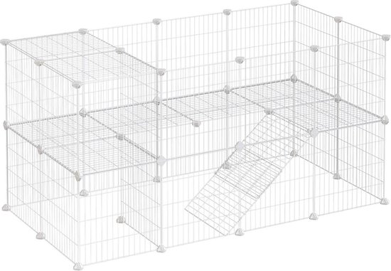 Kleine Dieren Ren 143x108x93 Cm SUBTLETY Konijnenren 143x108x93 Cm - Modulair Kunststof En Metaal Hok Voor Kleine Dieren Doe-het-zelf Montage Kleine Dieren Ren 143x108x93 Cm SUBTLETY Konijnenren 143x108x93 Cm - Modulair Kunststof En Metaal Hok Voor Kleine Dieren Doe-het-zelf Montage