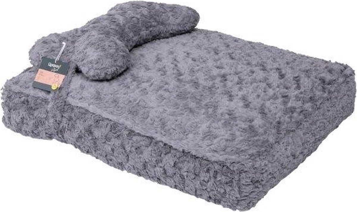 Quapas! Kussen met Bot Grijs L - 110x95x15CM