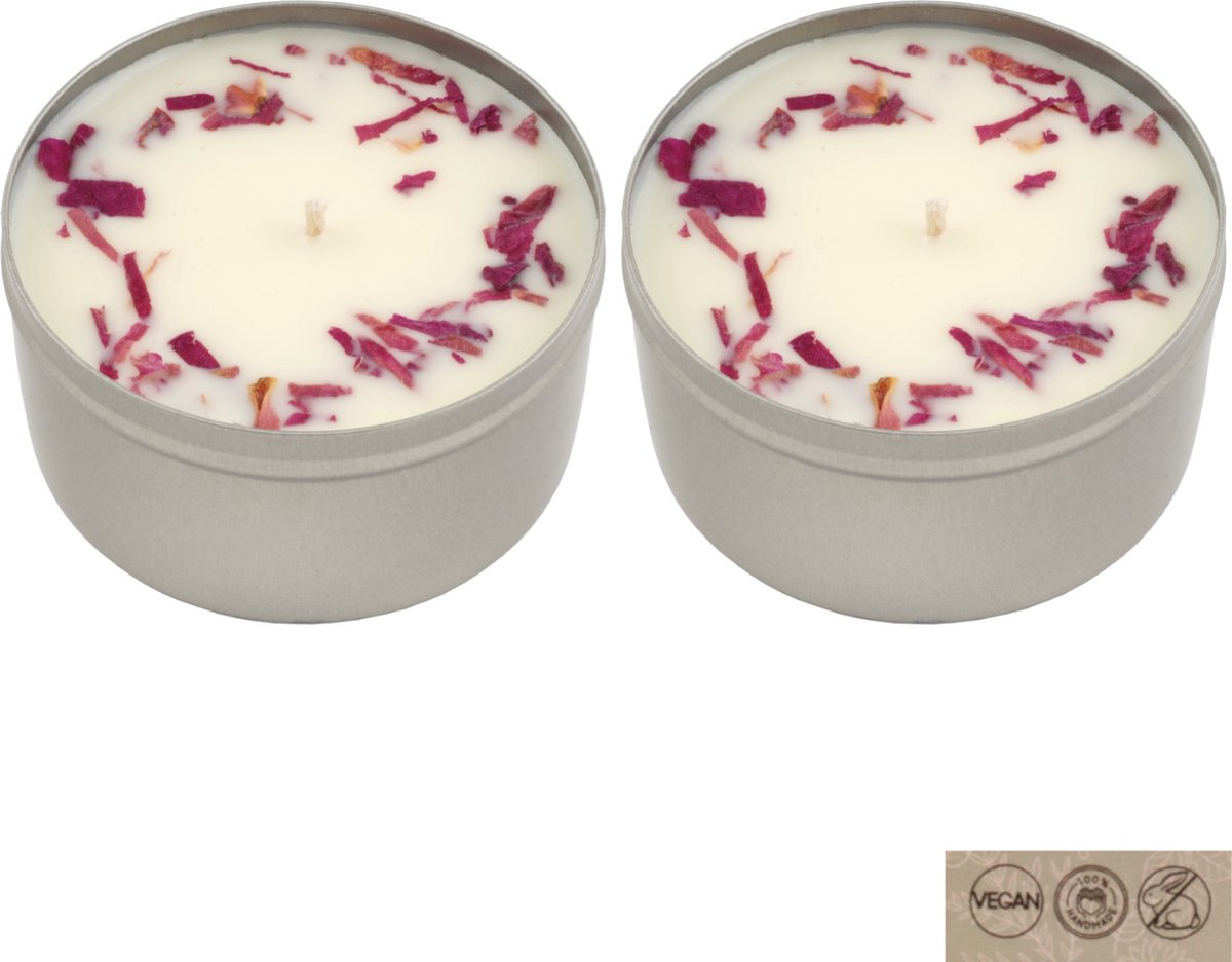 Mia Box Geurkaars Open Keuken - 2 x 160 g - Geurkaarsen Handgemaakt met 4 Essentiele Olien - Vegan