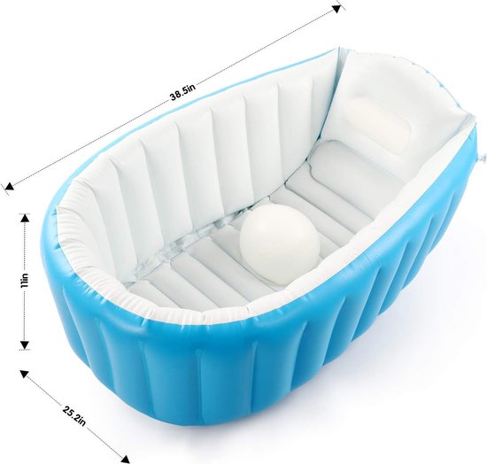 Baby Zwembad Opblaasbaar voor Kinderen - Jongens - Luchtbaden - Zomerzwembad - Antislip - Opvouwbaar - Onderweg - Babybadje - Badstoel - 0-3 jaar Baby Zwembad — afbeelding 2