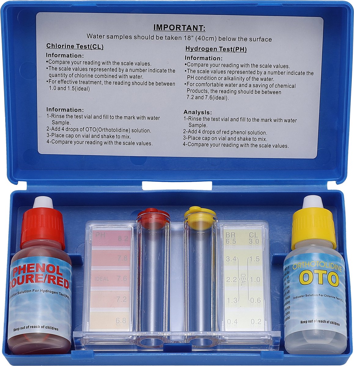Zwembad onderhoudsset Compleet 3 - Reinigingsmiddelen - Zwembad Starterspakket - Zwembad Schoonmaakset - Zwembad Schoonmaak Set - Zwembadstofzuiger - Zwembad Onderhoudset - Zwembad Borstel - Zwembadthermometer - Watertester - Chloordrijver – foto 7