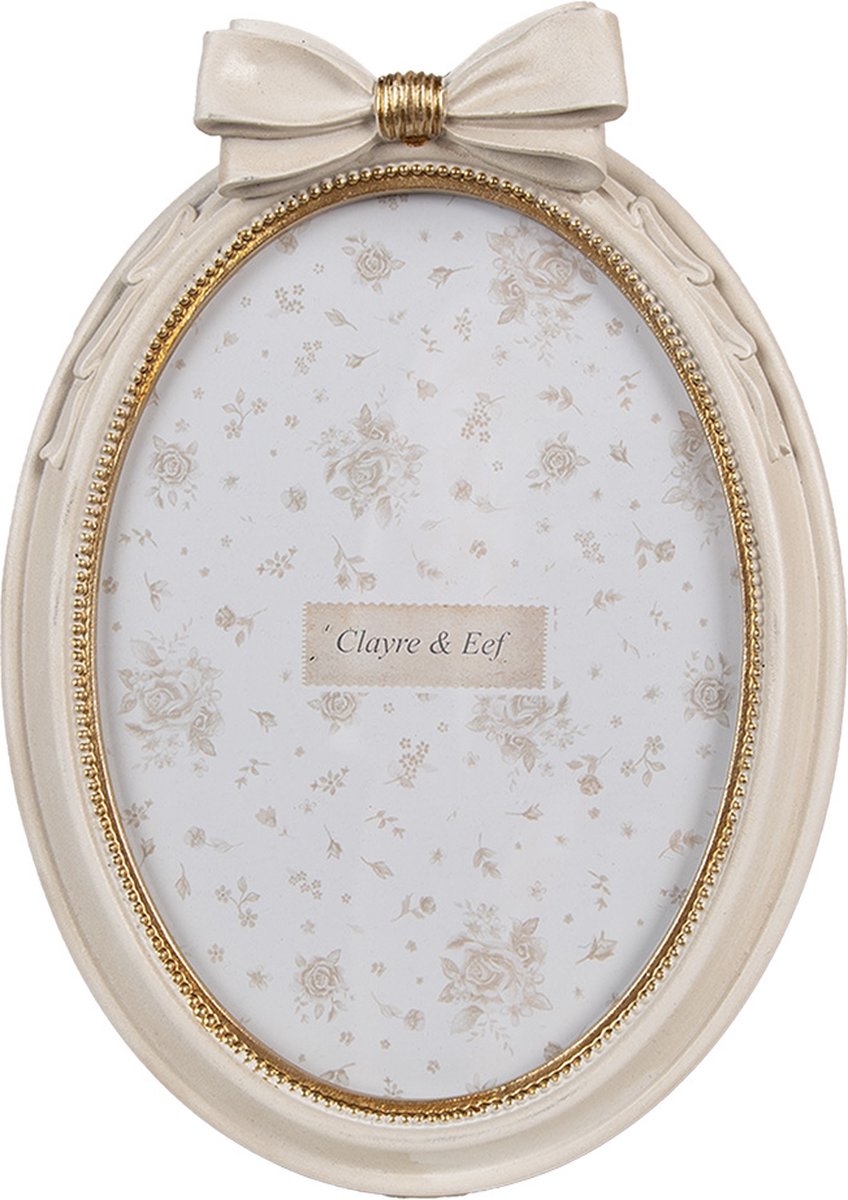Clayre & Eef Fotolijst 13x18 cm Beige Kunststof