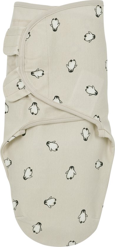 Meyco Baby Penguin swaddlemeyco inbakerdoek - soft sand - 0-3 maanden - 1.0 TOG