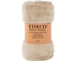 Tiseco Home Studio - Deken COSY DELUX - microflannel - 280 g/m² - 240x220 cm - Zand