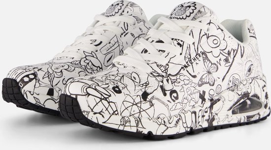 Foto: Skechers uno process sketch sneakers wit dames maat 38