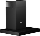 Bol.com Wiggo - WE-A641T(B) - T-Model - Wandschouw - 60cm - 650m³/h - LED - klasse A - 5 jaar garantie - Zwart aanbieding