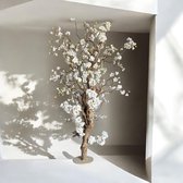 Seta Fiori - Kunst bloesemboom - Kunstboom plant- Cherry Blossom - Rituals Sakura - excl. vaas - wit - 120cm - Voor binnen -