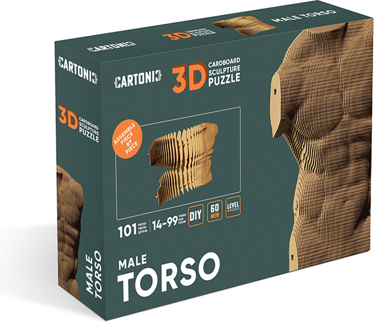 Cartonic - 3D Sculptuur Puzzel Mannentorso