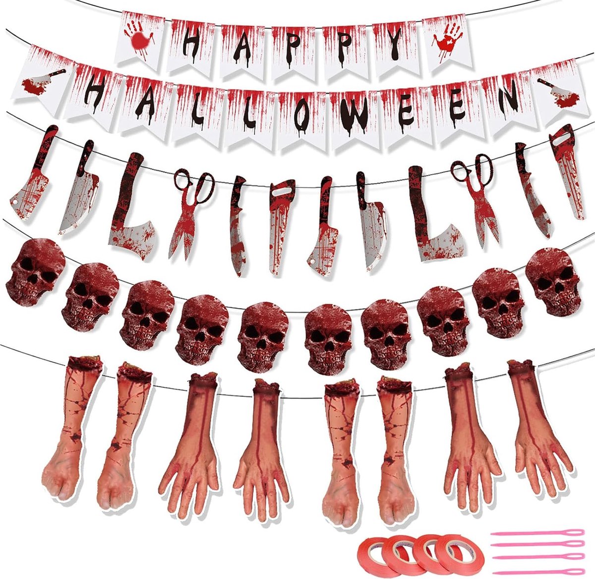 Solacis Halloween Decoratie - Slinger - Halloween versiering - Horror - Eng - Must have voor halloween!