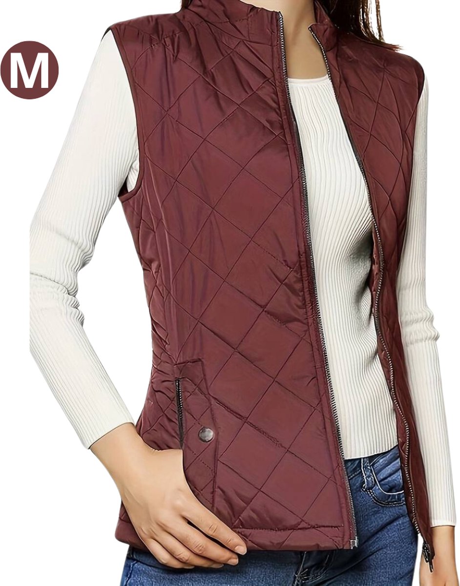 Bovista Bodywarmer Waistcoat Met Ritssluiting 4 Seizoenen Outdoor Voor Dames Rood