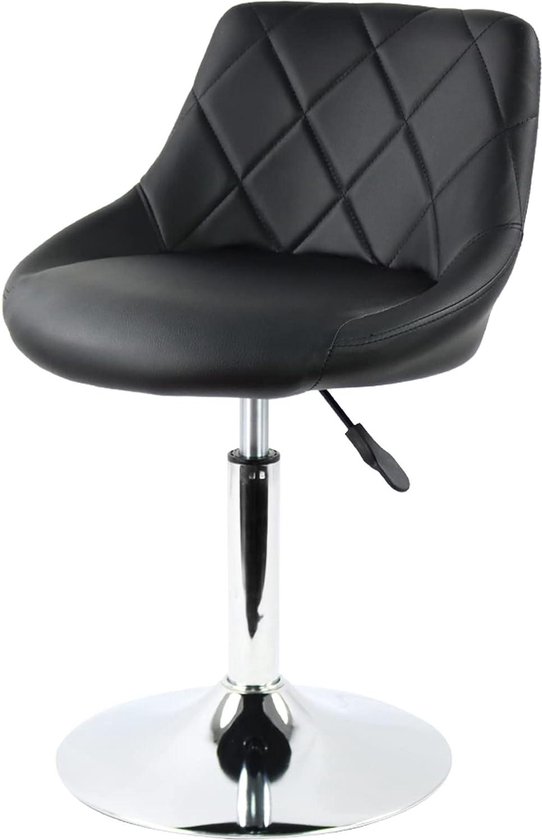 Zware, degelijk kwaliteit kruk (gewicht ca. 5 kg) - Vintage Industriële Atelierkruk – Verstelbaar – Lederen Zitting | €139