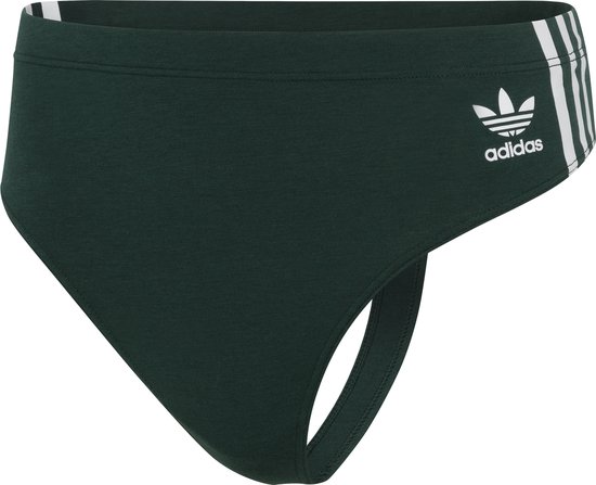 Sous-vêtement femme Adidas Originals Wide Side Thong - vert minéral - Taille XL