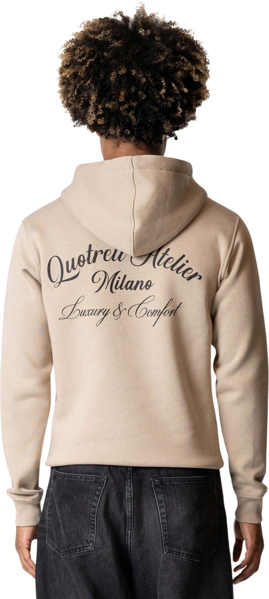 Quotrell Atelier Milano Hoodie Taupe/Black
