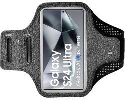 BixB Hardloop Telefoonhouder Geschikt voor Samsung Galaxy S24 Ultra - Sportarmband Telefoon - Hardloopband