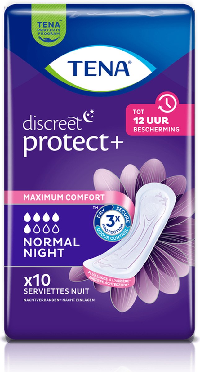 Goedkoopste TENA discreet normal night, 20st (760766
