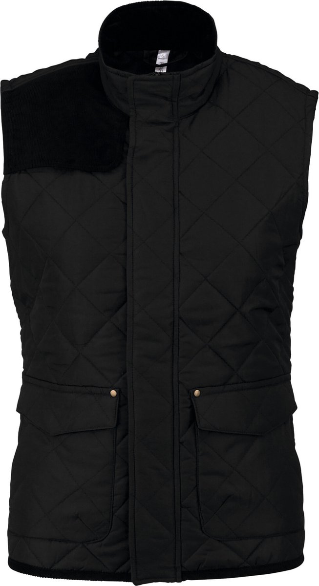 Kariban Gewatteerde damesbodywarmer K6125 - Black - S