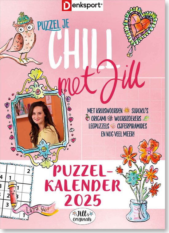 Foto: Denksport puzzel je chill met jill puzzelkalender 2025