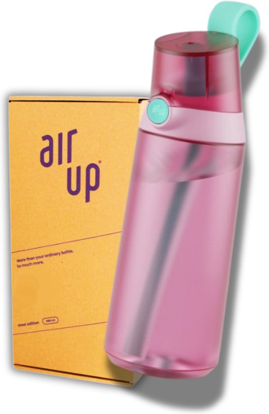 Foto: Air up drinkfles mini sipper the shrimp starterskit voor kinderen 600 ml bottle inclusief 3 pods starterskit hydraterend air up fles geurwater vegan bio