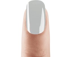 Rubor gel nagel sticker- shiny grey - gellak nagellak - manicure - gelnagellak - gel voor thuis - blijft tot 3 weken - chroom grijs