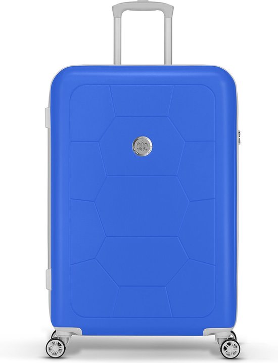 SUITSUIT Reiskoffer 75x49x29 - Reiskoffer met wielen - Veilig Cijferslot - Lichtgewicht koffers - Reiskoffer groot - 94L - Caretta koffer Skydiver - Blauw