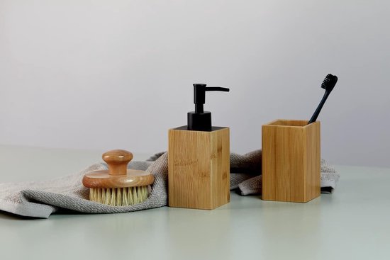 Zeller Soap dispenser, nature, approx. 7 x 17,5 cm