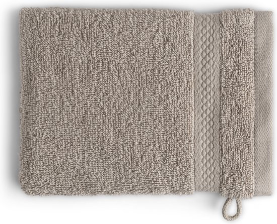 DoubleDry Hotel Washandjes 16 x 21 cm – Set van 6 – 100% Katoen 500 g/m2 – Zacht & Absorberend - BeigeTaupe