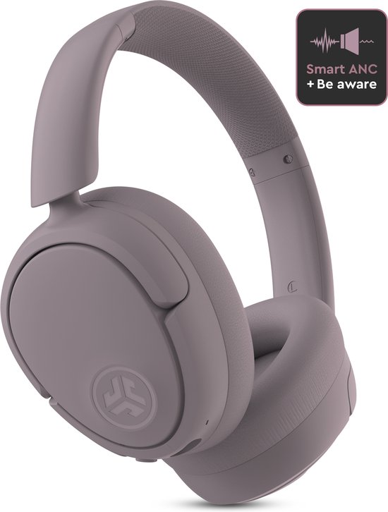 JLAB Jbuds LUX ANC Koptelefoon Draadloos – Noise Cancelling Hoofdtelefoon – 70 Uur Speeltijd – Be Aware Audio – Bluetooth Multipoint – Aanpasbare Equalizer Instellingen – Inklapbaar Design Met Zachte Oorkussens – Mauve