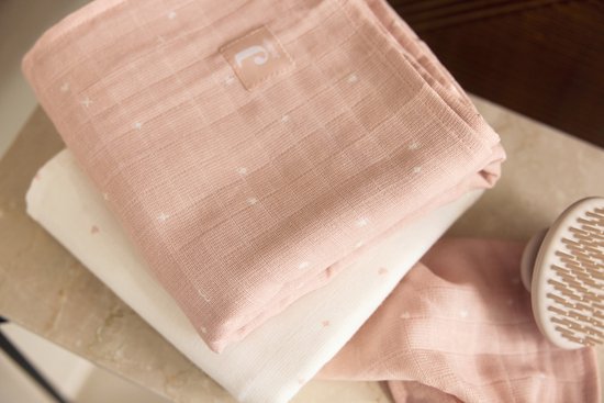 Jollein Hydrofiel Washandje 15x20cm Twinkling Wild Rose (3pack) — afbeelding 4