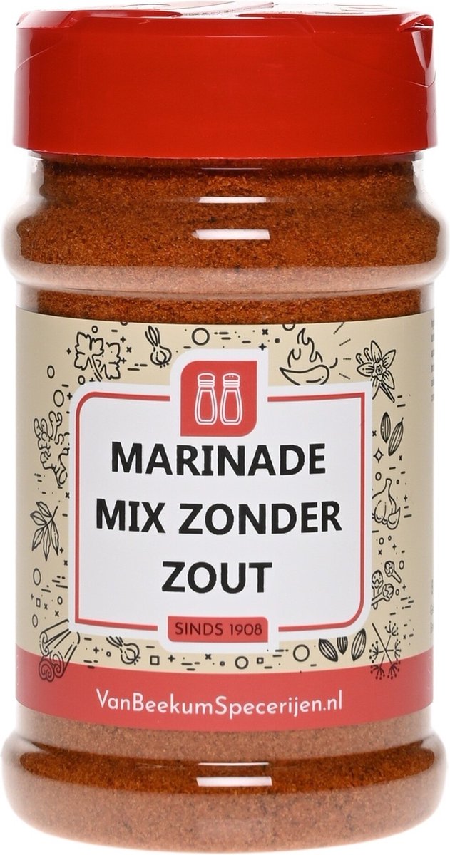 Goedkoopste Van Beekum Specerijen - Marinade Mix Zonder Zout - Strooibus 150 gram