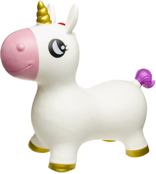 Spring Eenhoorn Jumpbal - Speelgoed Skippybal Skippy Dieren - Skippybal Unicorn - Kinderspeelgoed - Tot 40 kg Gewicht - Skippy bal - Cadeau kind