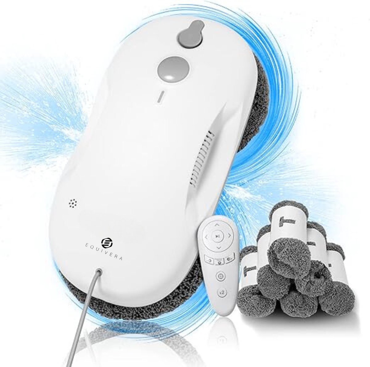 Equivera Robot Ramenwasser - Robot Ramenreiniger - Ruitenreiniger - Robot Glazenwasser - Window Cleaner Robot - Robotramenwasser - Robot Ramenwasser Draadloos - Nooit meer zelf uw ramen wassen!
