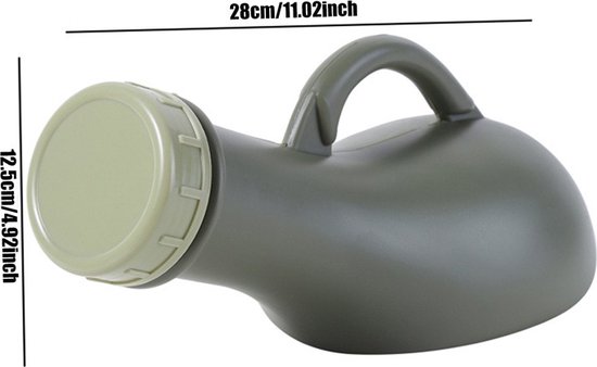 Draagbaar urinoir voor noodtoilet voor mobiel toilet voor de auto, draagbare pot voor volwassenen, kinderen, zwangere vrouw, oude man, voor noodgevallen buiten, camping