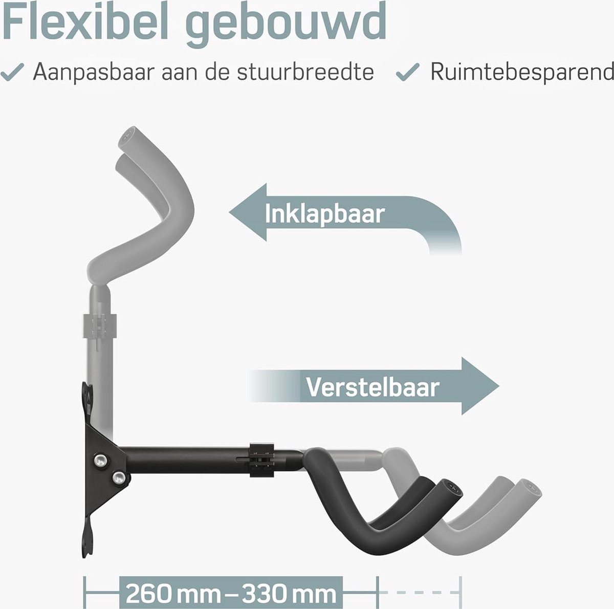 Support Mural Pliable Pour Vélo Avec Angle Réglable - Fixation Vis Ou Rapide Pour VTT Et Vélo Route