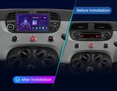 Bol.com Carplay 2024 Fiat 500 | 2007-2015 | Zwart | 2GB + 32GB aanbieding
