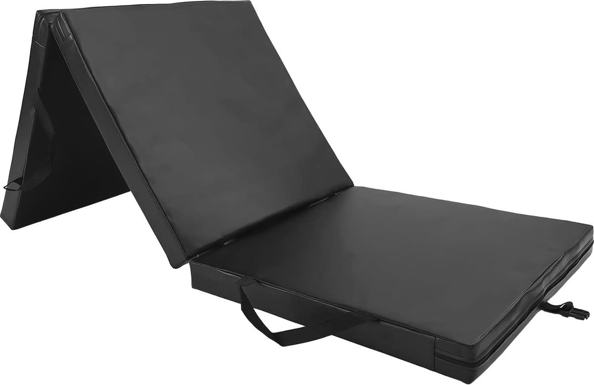 Zachte turnmat 180 x 60 x 6 cm - Inklapbare sportmat voor gymnastiek en fitness