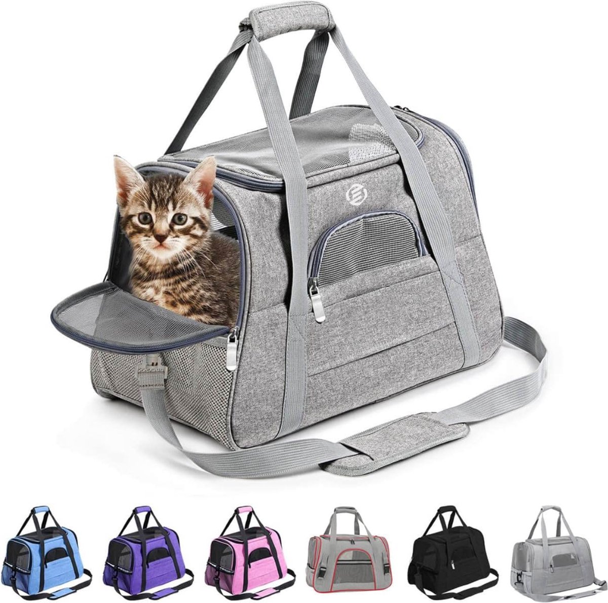 Equivera Katten Vervoersbox - Kattenvervoersbox - Reistas Katten - Reismand - Kattendraagtas - Transporttas