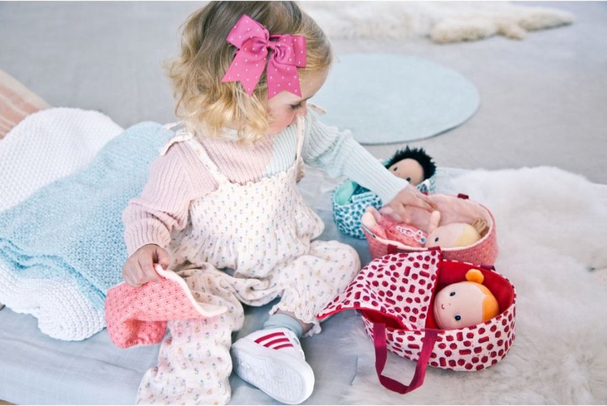 Lilliputiens - Anaïs Pop In Reiswieg - Stoffen Pop Met Diverse Accessoires - Stimuleert De Fijne Motoriek, Empathie En Het Imitiatiespel - Geschikt Vanaf 1 Jaar — afbeelding 2
