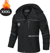Nivard Windcoat For Men - Parka - Printemps & Automne - Veste - Adulte - Coupe-vent - Coupe-vent - Plein air - Extérieur - Zwart - Taille XXXL