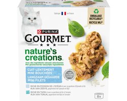 Gourmet Nature's Creations - Kattenvoer Natvoer - Zeevis - 48 x 85 g