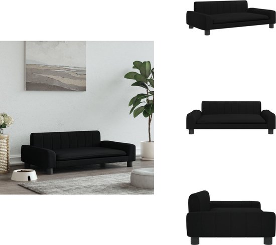 vidaXL Hondenmand 90x53x30 cm stof zwart, hondenbank, hondenbed, dierenmand, huisdierenbank, huisdierenmand, dierenbed, huisdierenbed, hondenkussen vidaXL Hondenmand 90x53x30 cm stof zwart, hondenbank, hondenbed, dierenmand, huisdierenbank, huisdierenmand, dierenbed, huisdierenbed, hondenkussen