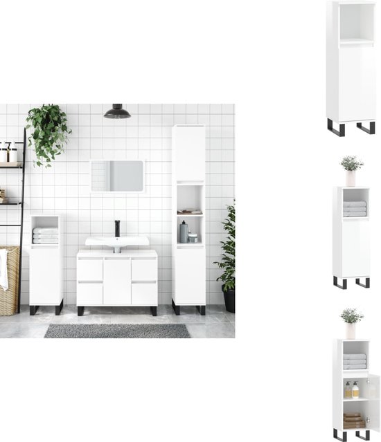 Planetmöbel Merkur Spiegelkast voor badkamer, 60 cm breed, hangende badkamerkast met spiegel, Artizan eiken, zonder lamp, spiegelkast voor gastentoilet, 60 x 67 x 16 cm