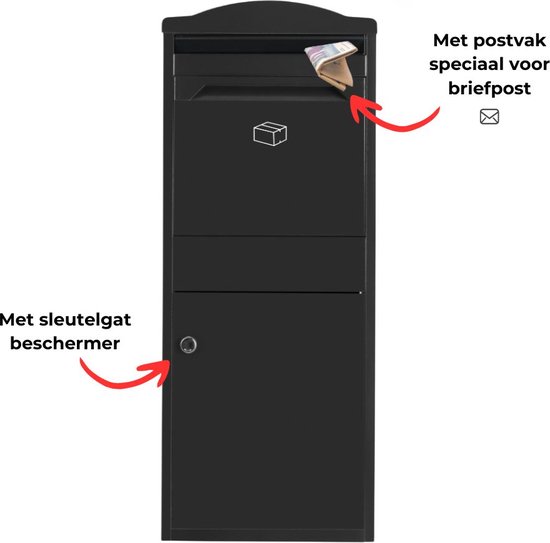 PakketPanda® - Multi Frontbox - XXXL - Pakketbrievenbus - Brievenbus - Pakketbox - 104,5 x 38,5 x 41,5 - Grote Pakketten