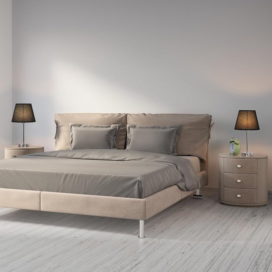 Moderne Zenith 2 tafellamp in staal met verstelbare arm, afstandsbediening en instelbare lichtkleur. Ideaal voor bureau of kast