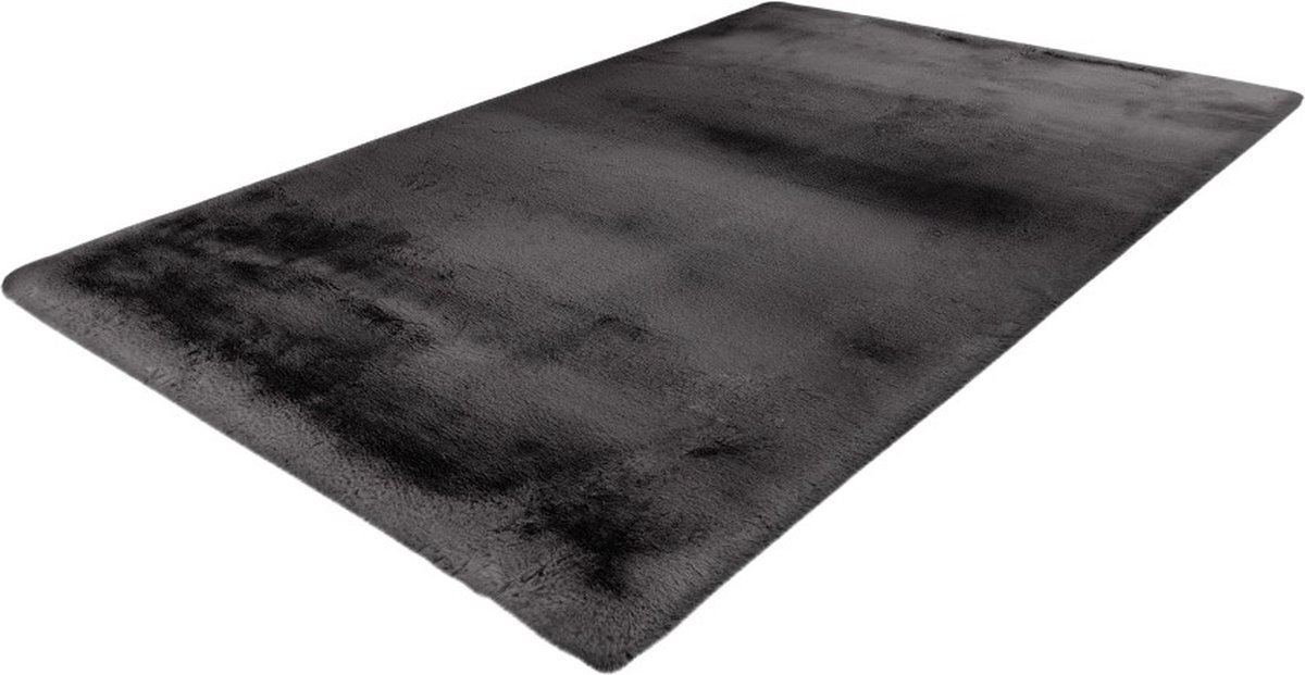Lalee Eternity Zacht hoogpolig vloerkleed comfy superzachte Fluffy kleed 200x290 cm Grahite antraciet