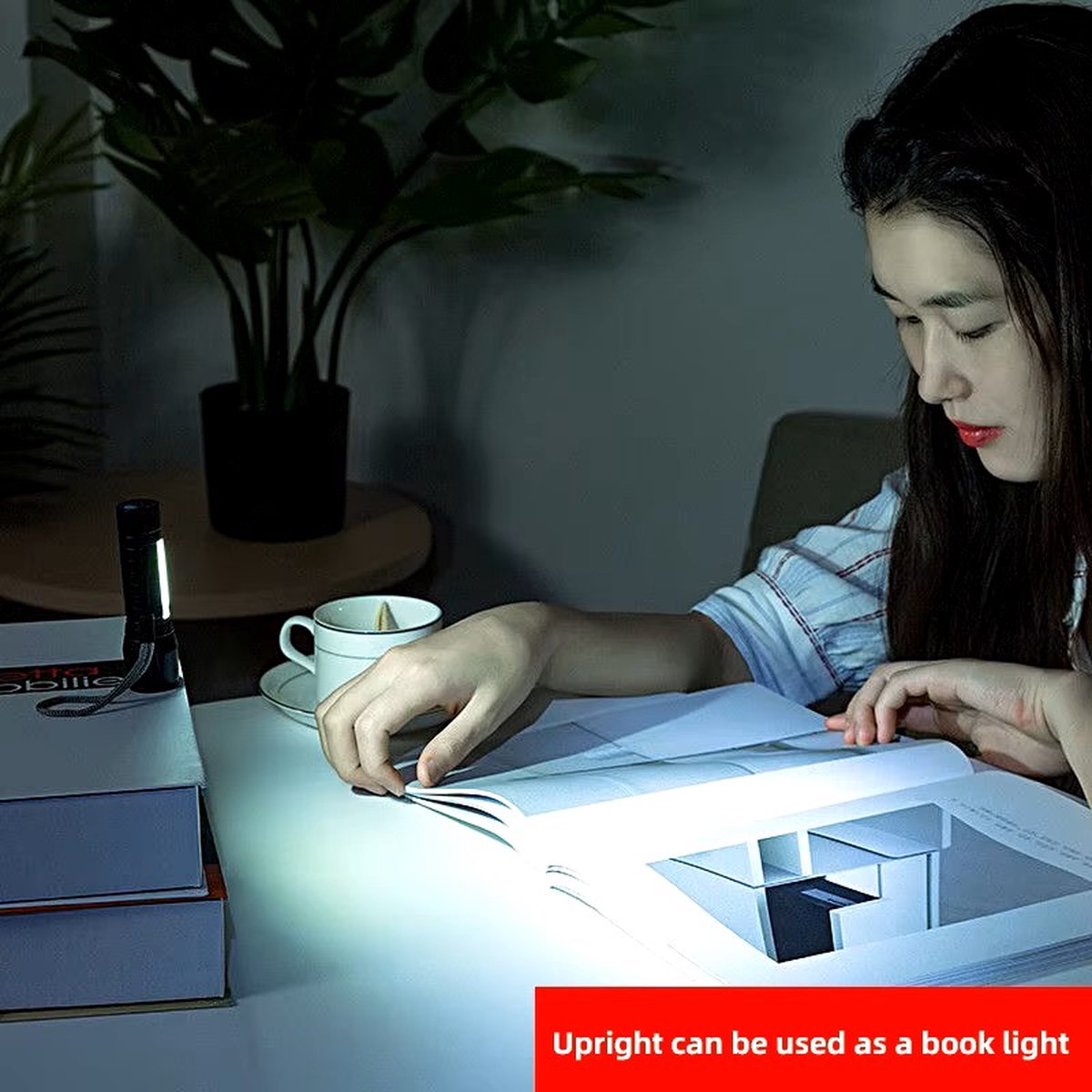 Krachtige Oplaadbare LED-Zaklamp met COB-Zijverlichting – Mini LED Zaklamp met Hook up - Lichtgewicht, Klein en Compact met Uitschuifbare Zoomfunctie – Inclusief groene Beschermcase – Perfect voor Reizen en Noodsituaties – Kleur: Zwart van Merkloos / Sans marque — cadeau in Gadgets - foto 6