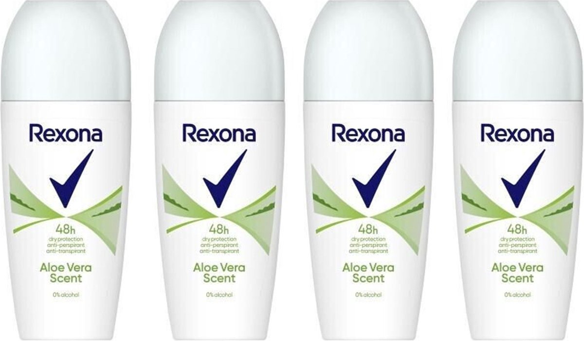 Goedkoopste Rexona Deo Roller - Aloe Vera - 4 x 50 ml