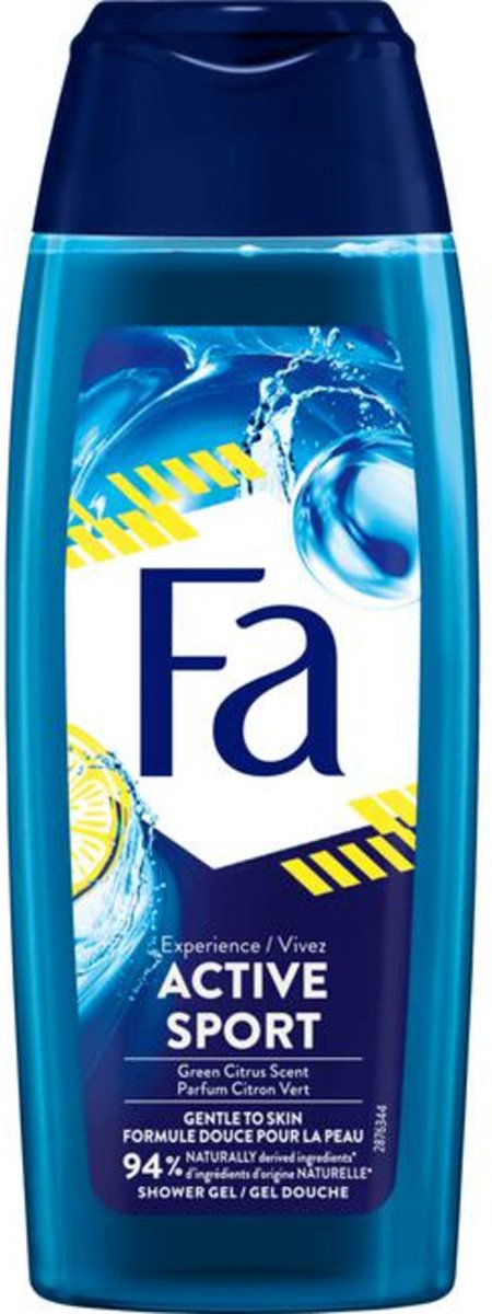 Fa Men Douchegel Active Sport 24x250ml Voordeelverpakking