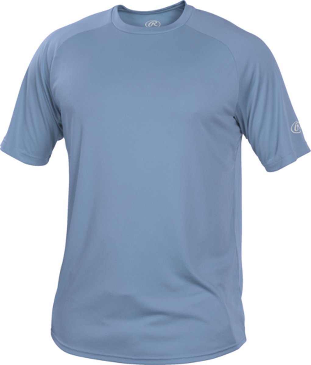 Rawlings RTT Crew Neck Short Sleeve 3XL Columbia Blue Short Sleeves voor Sport Honkbal/Softball