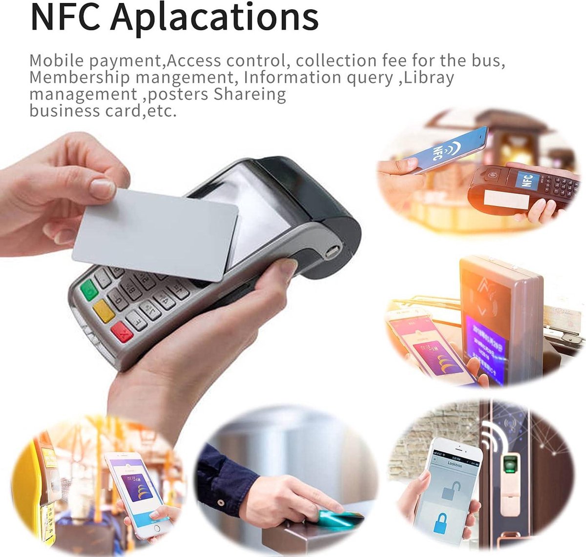 Timeskey NFC 13 Stuks NFC Stickers NTAG215 NFC-tags 100% Compatibel Met TagMo en Amiibo, 504 bytes Geheugen(Rond