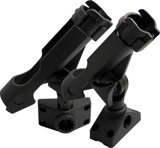 Foto: 2 pack rod houder met side deck mount baitcaster spinning fishing gear storage